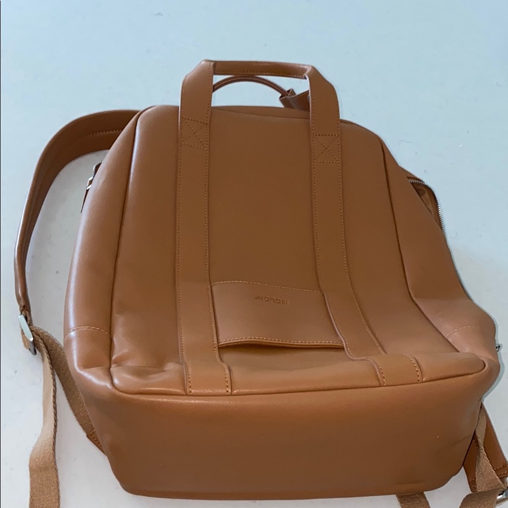 Monos Metro Backpack (Saddle Tan Vegan Leather) - image 2